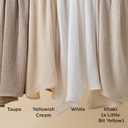 Bedsure Gentlesoft 100% Cotton Blanket King Size for Bed - Cooling Breathable and Soft for Summer, Thick Cozy Waffle Weave Blanket Gifts for Women, White, 104x90 inches