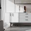 Cobbe 3-3/4 Inch Thickened Solid Pulls for Cabinet Handles - 30 Pack Matte Black Cabinet Pulls -Modern pulls are Suitable for cabinets, Drawers, bookcases, chests of Drawers. (3-3/4" hole center spacing)