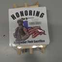 4 x Veterans Gift, July 4th Independence Day Gifts for Dad Men, Memorial Day Gifts for Army Veterans, American Patriotic Veterans Day Desk Decor, Veterans Memorial Decorations, Our Heroes