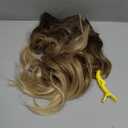 Clip in Hair Extensions for Women, 20 Inch 8PCS Long Wavy Omber Blonde Hair Extensions Clip Ins, Synthetic Soft Hairpieces for Women
