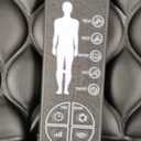 Massage Mat, Detachable Neck Massager, Full Body Vibration Heating, Massage Pad with 10 Vibrating Motors and 9 Speed Settings for Home Office Use, Gift for Men Women Parents Christmas,Black