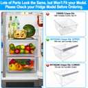 UPGRADED W11162443 Refrigerator Crisper Drawer Compatible with Whirlpool Crisper Drawer W11046494 Whirlpool Fridge Drawer W10899435 Maytag Refrigerator Drawer WRS325SDHZ WRS315SDHZ WRS315SDHM Drawer