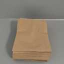 Kraft Paper Sandwich Style Bags (200) 6"x 1"x 8" Dry Wax Grease Resistant Bags. Perfect for Sandwiches, Cookies, Pastries, Take Out, and Gifts. Made in USA.