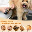 Petsaunter Dog Clippers for Grooming, 4-Speed & LCD, Low Noise Electric Trimmer for Grooming, TypeC Rechargeable Dog Hair Clippers, Super Quiet for Dogs & Pets with Thick or Heavy Coats(C95)