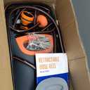 Giraffe Tools AW30 Wall Mounted 1/2" x 100 ft Garden Hose Reel, Retractable Water Hose Reel, Automatic Rewind & Lock at Any Length