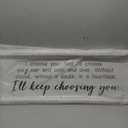 I Choose You Bedroom Wall Decor Above Bed, 32x12 Inch Romantic I Choose You Sign Couples Bedroom Decor with White Frame, Love Quotes Above Bed Wall Art for Master Room