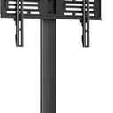 FITUEYES Universal Table Top TV Stand for 32-70 Inch TVs - 8-Level Height Adjustable Tilt & Swivel TV Stand Mount with Heavy Duty Tempered Glass Base, Hold Up to 88lbs, VESA 400x400mm