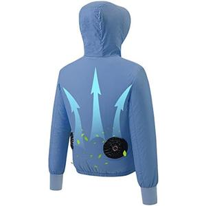 Byrotson Unisex Cooling Jacket for Men Women - Air Conditioned Clothes with Fans, 3 Speed Adjustable 2XL