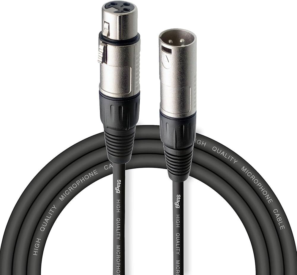 3m High Quality XLR Microphone Cable - XLR - Black