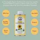 La Tourangelle, Organic High Oleic Sunflower Oil, Neutral Oil For Medium to High Heat Cooking and Skin Care, Non GMO, Pesticide and Chemical Free, 16.9 Fl Oz (EXP 01/20/27)