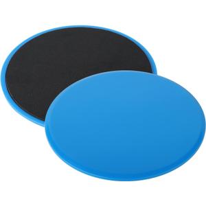 ZILLEEN Exercise Sliders for Working Out Fitness Discs for Pilates Women Men, 2 Pack (Blue)