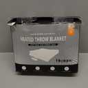 blunique Heated Blanket Electric Throw-50''x60''Ultra Soft Cozy Plaid Flannel Fast Heating Electric Blanket with 10 Heat Levels & 10 Hours Auto Off, ETL Certified, Keep Warm in Couch Bed Office (Navy)