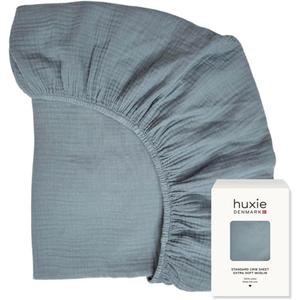 Crib Sheets  Organic Cotton Muslin Fitted Crib Sheet  Standard Size for Baby Boy and Baby Girl 28" x 52" Ultra-Soft and Breathable. (Tradewinds) (Tradewins)