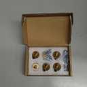 Goo-Ki 1.1''(28 mm) Dia Luxurious & Sturdy Zinc Alloy Cabinet Knobs,Champagne Bronze Drawer Pulls for Kitchen,Drawer,Cupboard & Wardrobe,6 Pack (1.1'' Dia Single Hole Center)