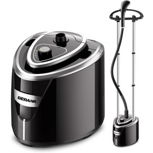 Steamer for Clothes, 1500W Standing Garment Steamer with 35s Fast Heating, 2.5L Water Tank for 1.5H Steaming, Adjustable Height Stand with Clothes Hanger, Professional Wrinkle Removal