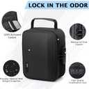 Smell Proof Bag with Combination Lock - Large Odor Proof Stash Bag with Activated Carbon Lining, Discreet Travel Organizer Case with Adjustable Dividers for Home, Office & Secure Storage