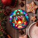 3 x 2025 Christmas Ornament  Cozy Fireside Art Ornament, Warm Fireplace Holiday Decoration, Rustic Winter Keepsake Gift