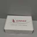 EMMOR 100% Human Hair Wig for Women - 10 Inch Shoulder Length Bob Cut with Bangs & Breathable Cap, Natural Looking for Daily Wear(Mixed Brown)