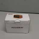 Housbay Wooden Sound Machine Alarm Clock for Bedrooms - Gentle Wake-Up with Birdsong, White Noise for Sleeping, Small Digital Clock for Phone-Free Routine (Oak)