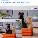 ALPHA TECH Indoor Camera with 160 Wide Angle, Plug in Offline Camera, No WiFi or App, Local SD Storage for Home Use