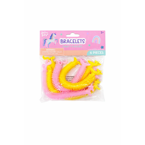 A Set of 6 Unicorn Stretchy Noodle String toys