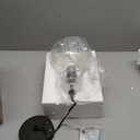 Craftmade 56201-FB Glenda Clear Glass Globe Sphere Wall Sconce, 1-Light 60 Watt, 10"H x 6"W, Flat Black