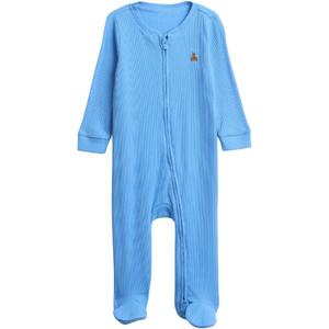 GAP Unisex Baby Two Way Zip Footed One-piece Outfit (3-6 Months, Beach Ball Blue 1)