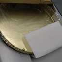 18 Inch Gold Cake Stand,Round Floral Lace Metal Display Tray