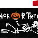 Halloween Skull Mailbox Cover 21x18 Inch, Trick Or Treat Post Letter Box Covers, Halloween Spooky Magnetic Waterproof Mail Wraps for Outdoor Yard Garden Standard Mailbox Decor