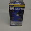 Small Ceiling Fan with Light - 35 Inch Flush Mount Ceiling Fans with Lights and Remote, Low Profile Ceiling Fan with 3 Reversible Blades, 6 Wind Speeds, Black Ceiling Fans for Bedroom Kitchen