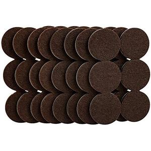 SoftTouch 60Pack Heavy Duty 1.5" Felt Furniture Pads – Self-Adhesive Floor Protectors for Hardwood, Tile, Laminate – Scratch & Noise Reduction for Chairs, Tables, Couches – Brown