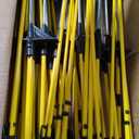 50 Pcs 46"Fiberglass Step in Electric Fence Posts,Portable Temporary Stakes
