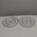 Amazon Basics 2 Tier Lazy Susan Turntable Organizer, 12" Diameter, 2-Pack, Clear