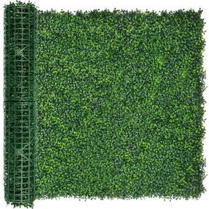Artificial Ivy Privacy Fence Screen:40"x 120" (34 SQFT) 4-Layer Leaf UV-Anti Faux Greenery Boxwood Backdrop Ivy Vine Leaf Fence Panels for Outdoor, Indoor, Garden,Backyard and Decor
