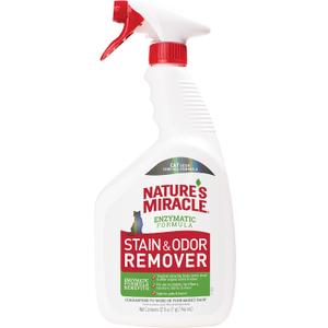 Nature's Miracle Stain and Odor Remover, Spot Stain and Pet Odor Eliminator, Enzymatic Formula, 32 Ounce Spray