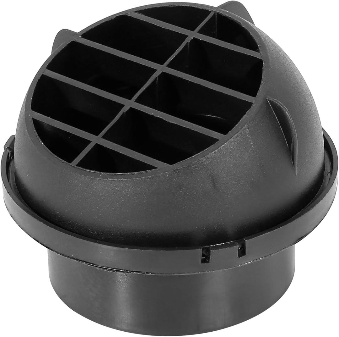 X AUTOHAUX 75mm Car Auto Heater Ducting Warm Air Vent Outlet 360 Degrees Rotatable Black