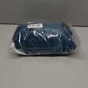 H.VERSAILTEX Square Ottoman Covers Ottoman Slipcover Square Footstool Protector Covers Storage Stool Ottoman Covers Stretch with Elastic Bottom, Feature Real Velvet Plush Fabric, Deep Teal