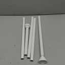 TEECK Shower Curtain Rod, 27-76 inch Adjustable Spring Tension Curtain Rod, Never Rust Anti-Slip Shower Curtain Rod for Bathroom, No Drilling, Never Collapse, Easy to Use, White