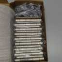 18 Pack Satin Nickel 3.5 Inch x 3.5" 1/4" Radius Interior Door Hinges Brushed Nickel 3-1/2 Door Hinge for Doors Bedroom Small Rounded Conner Standard Bifold Residential Door Hinge