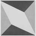 Twenties Mini Diamond Ceramic Floor and Wall Tile Sample