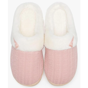 NineCiFun Women's Slip on Fuzzy House Slippers Memory Foam Slippers Scuff Outdoor Indoor Warm Plush Bedroom Shoes with Faux Fur Lining, Size 13-14
