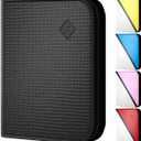 Trading Card Binder 4 Pocket  Card Binder with 50 Pages + 400 Slot Capacity, Top Loading Sleeves, PU Leather Cover, Collector Album for Standard Size Trading Cards, TCG & Sports Cards - Black