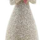 The Bridge Collection Forever in Our Hearts Angel Figurine - Thoughtful Remembrance Gift Featuring Angel Holding Heart - Touching Memorial Accent for Home Or Memorial Display