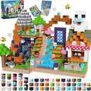 Magnetic Blocks - 150PCS Magnetic Building Blocks Cubes Adventurer, Magnet Toys for Kids Age 3+, Toy Building Set for Kids, Magnets Stacking Construction Birthday Gifts for Boys Girls Age 4-8, 8-12