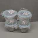 3 Cup Glass Meal Prep Containers With Turquoise Lids, Airtight 23oz glass Storage Container Set, Heat-Resistant BPA-Free for feeding the Southern Starter, Microwave, Dishwasher, Freezer Safe (4 Packs)