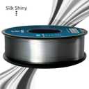 Geeetech Silk PLA Filament 1.75mm for 3D Printer, Metal-Like Shiny 3D Filament 1kg (2.2lbs) 1 Spool, Dimensional Accuracy +/- 0.02 mm, Metallic Silver Silk Filament