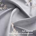 2Pcs 36inch Grey Kitchen Tier Curtains for Windows, Semi Light Filtering Curtains for Bedroom, Living Room, Basement, Bathroom, Window Treatments (24" W x 36" L)