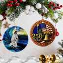 2 x Jesus Christ Ornament | Christmas Ornaments, Christian Christmas Decorations, Hanging Ornaments for Tree | God Jesus Home Decor | Christian Gifts, Religious Gifts, Gift Exchange Ideas