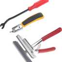 Canvas Stretcher Pliers, Professional Canvas Pliers Set with Staple Remover and Tack Puller, Heavy Duty Canvas Stretcher with 4-3/4" (12cm) Wide Grip for Canvas Stretching, Framing, Upholstery