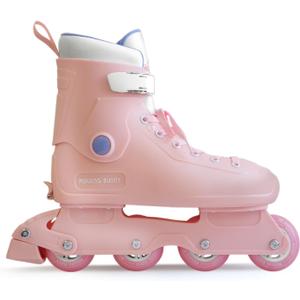RollingBunny Inline Skates for Women Girls - Adjustable Size Roller Blades for Adult Female, Hard Shell ABEC-7, Smooth and Comfortable, Pink